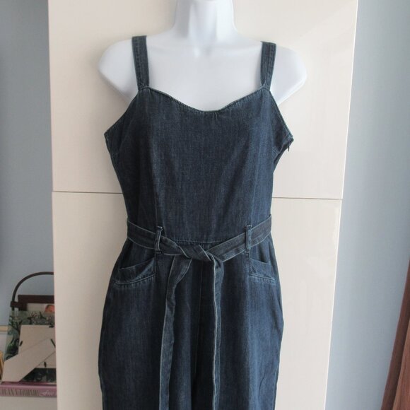 Anthropologie Paige Denim Jumpsuit Size S, Blue, pockets, Adj. Straps - Picture 2 of 14